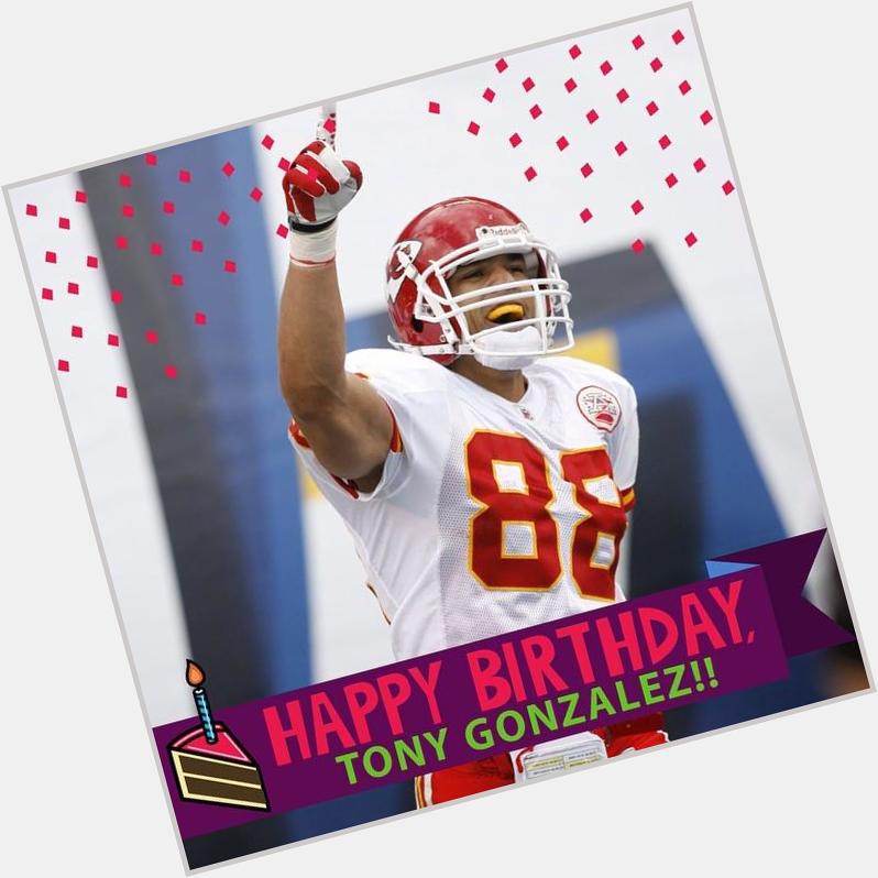 Happy Birthday Tony Gonzalez! by nfl  