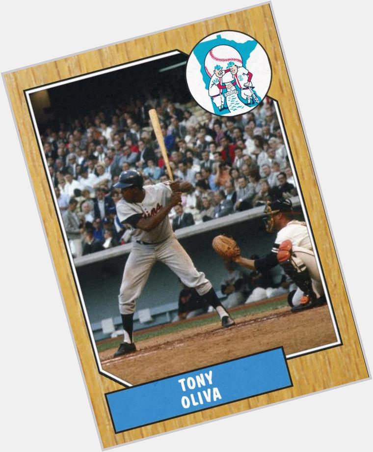 Happy 77th birthday to Tony Oliva. Knee injuries deprived him of a HOF shot. 
