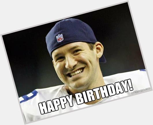 Happy birthday to our quarterback, Tony Romo! He turns 35 today. 