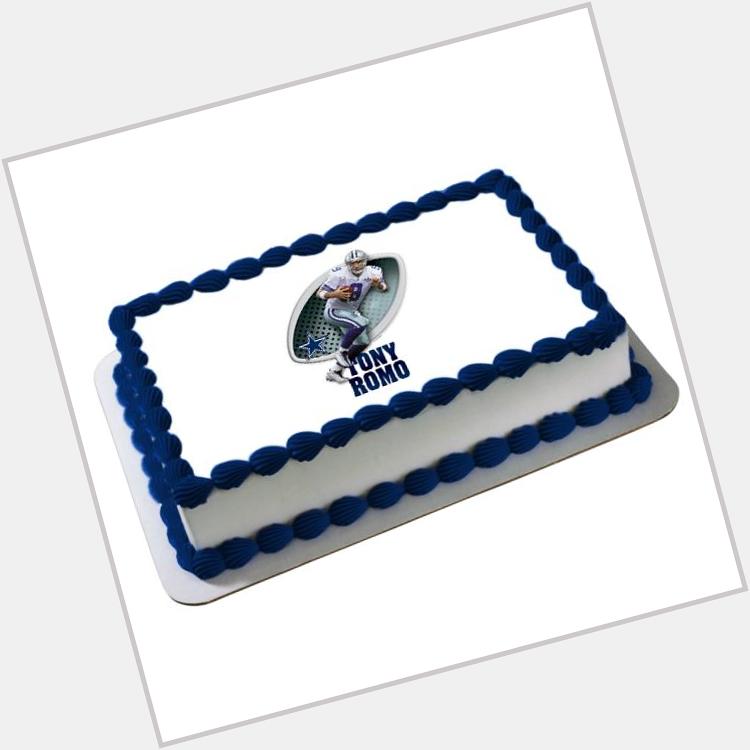 Happy birthday Tony Romo wasn\t available to jump out of a cake...so I got you the next best thing. 