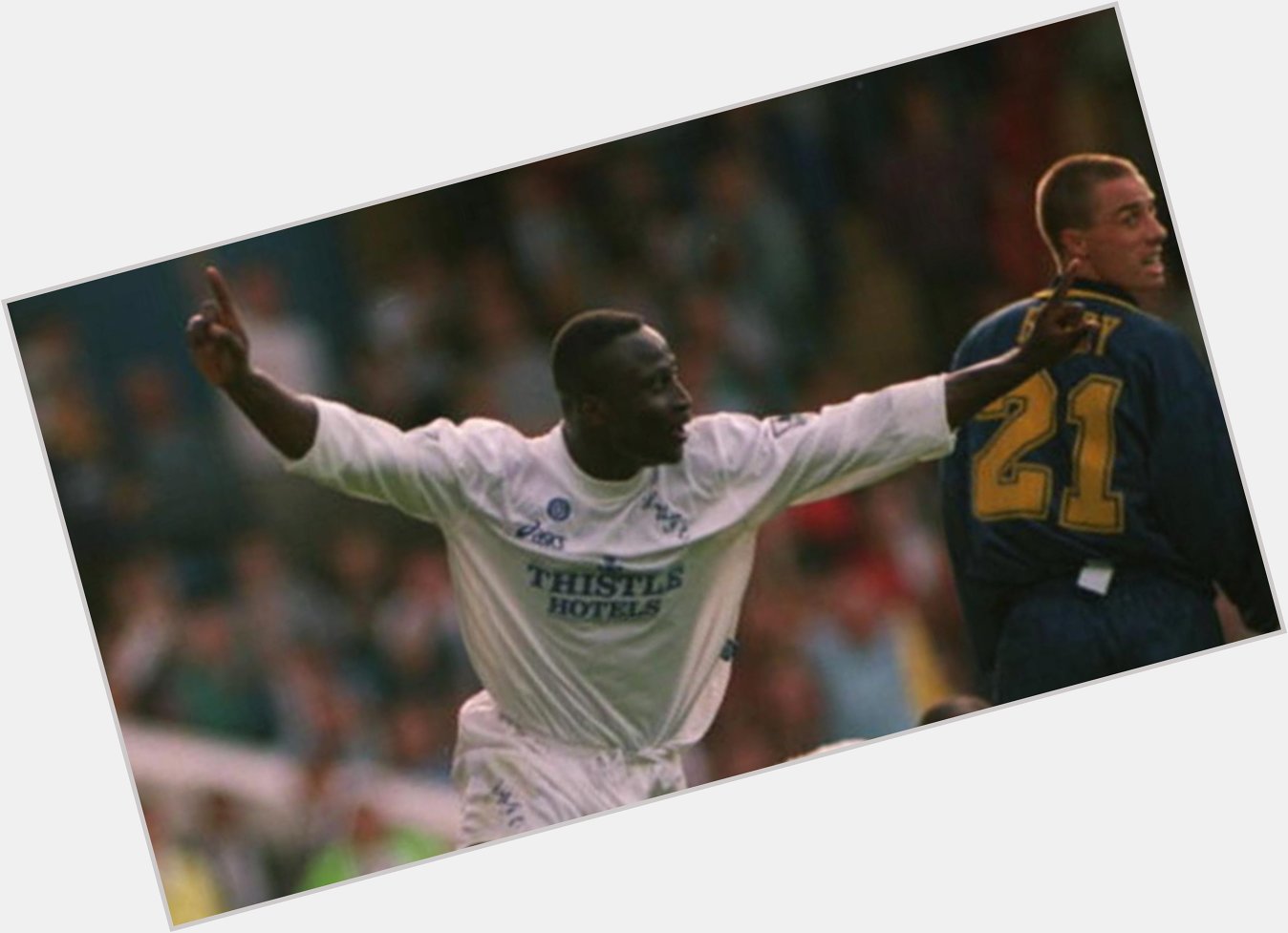 A very Happy Birthday to Tony Yeboah. Here s one of his best  goals for us. MOT    