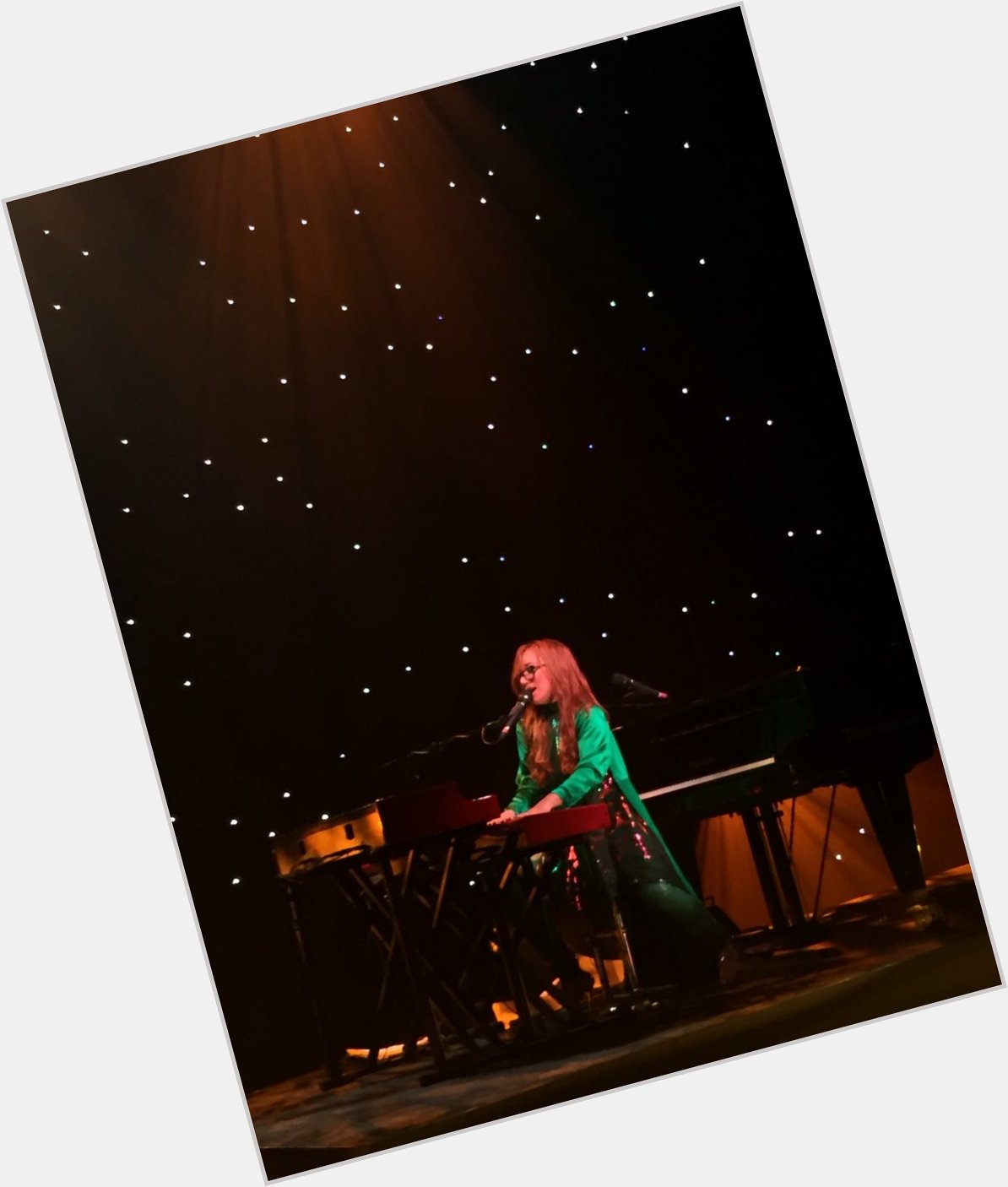 Happy birthday, piano goddess, lyrical genius and wonderful entertainer Tori Amos    [ by me in Oslo 2017] 