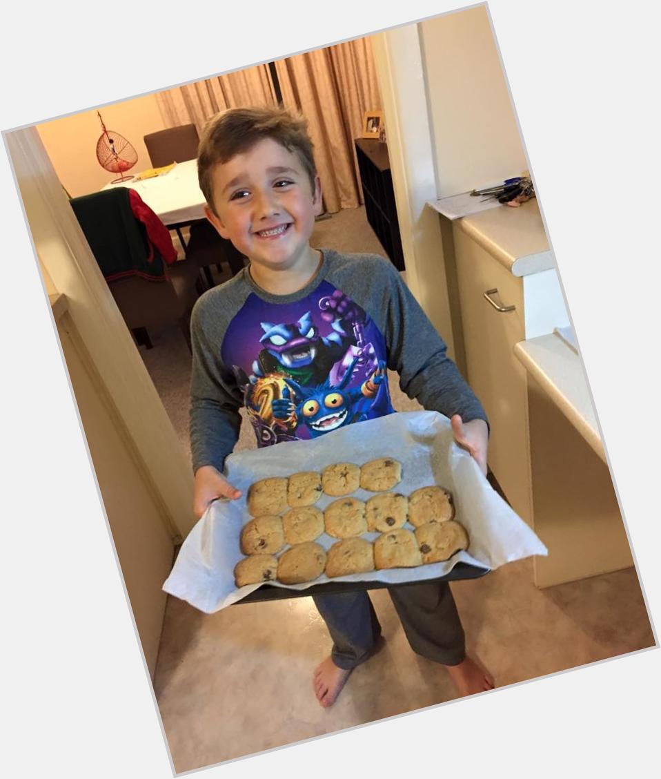  happy birthday!! My boy (7) loves baking from scratch too! Isn\t it great to see them doing this...! 