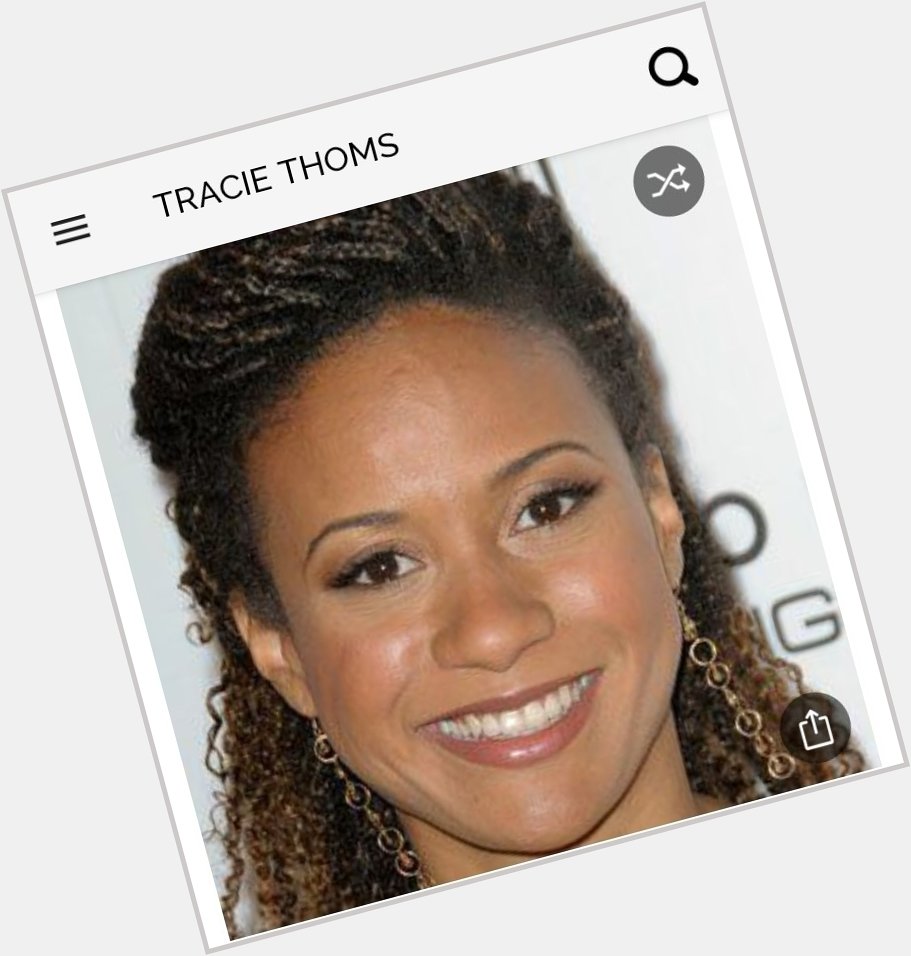 Happy birthday to this great actress.  Happy birthday to Tracie Thoms 