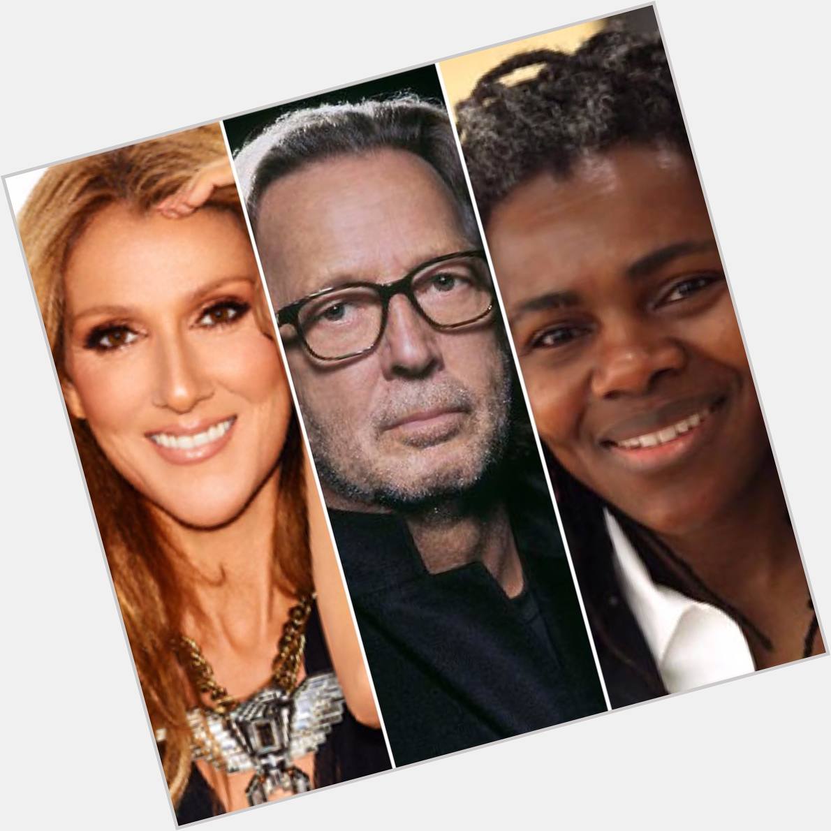 From all of your fans here at Hard Rock Cafe Dubai, Happy birthday Céline Dion , Eric Clapton and Tracy Chapman ! 