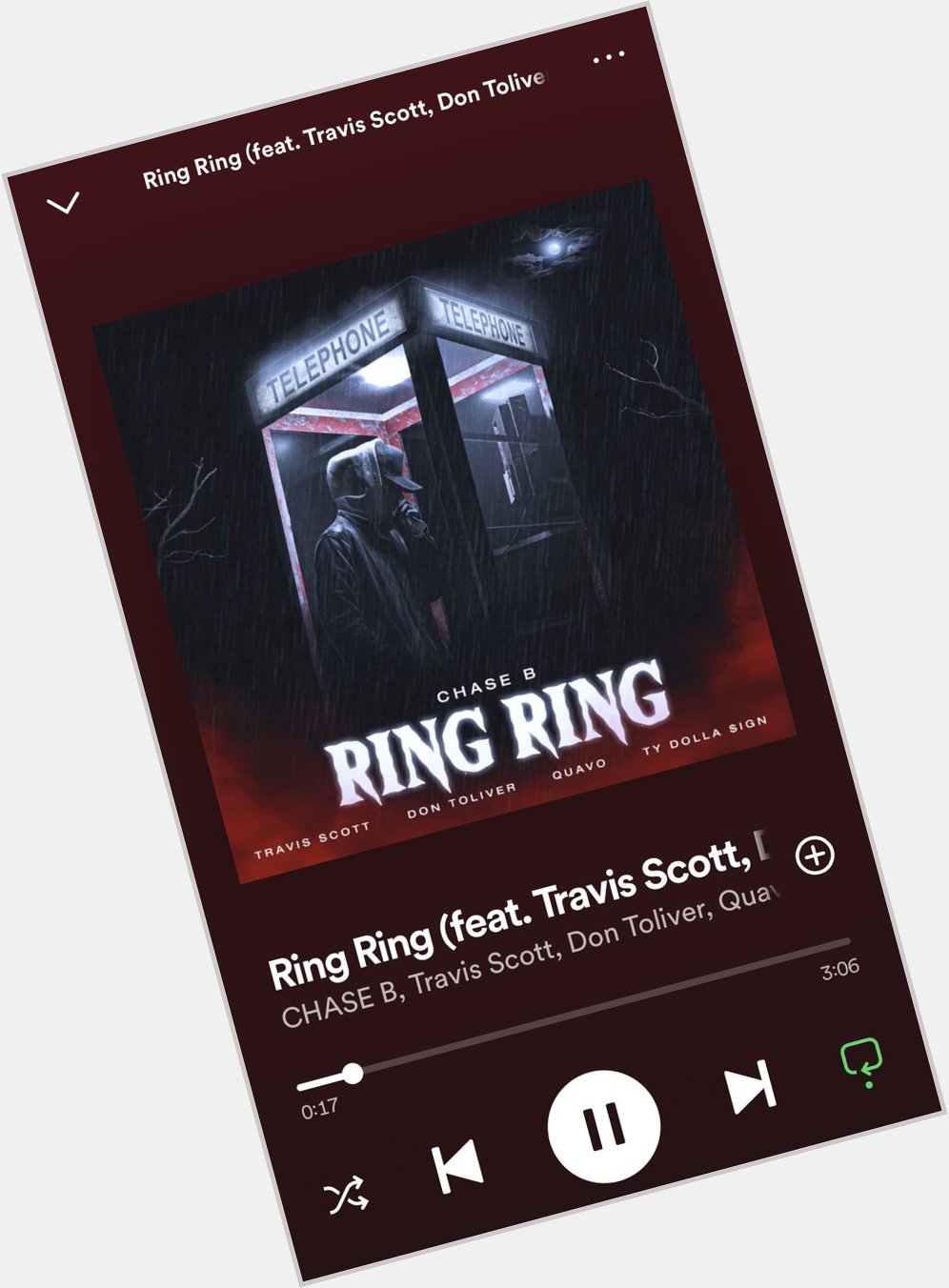 Chase B - Ring Ring (ft. Travis Scott, Don Toliver, Quavo & TY Dolla Sing) OUT NOW!!!!!

Happy bday      