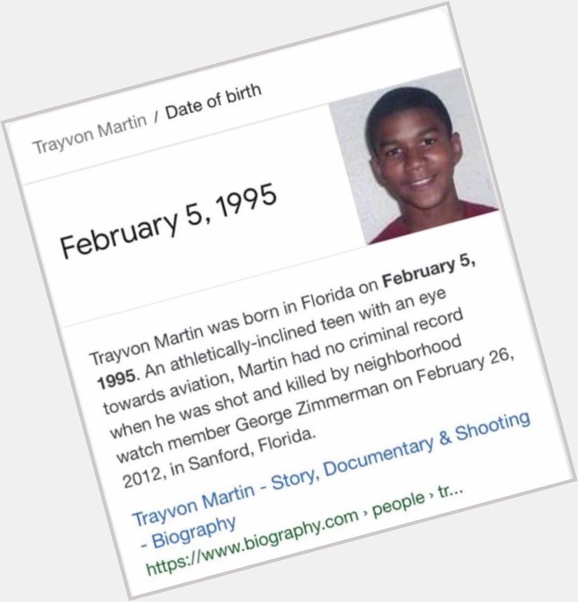 On this day, of Black History Month, lets take a moment to wish Trayvon Martin a happy 24th birthday 