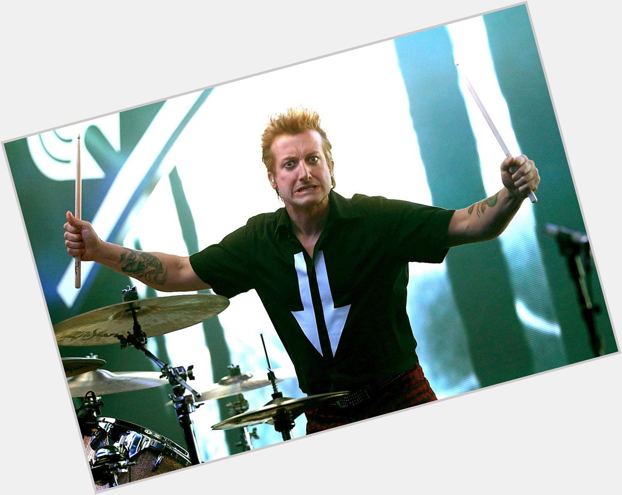 Happy 48th Birthday to Tré Cool! The drummer for Green Day. 