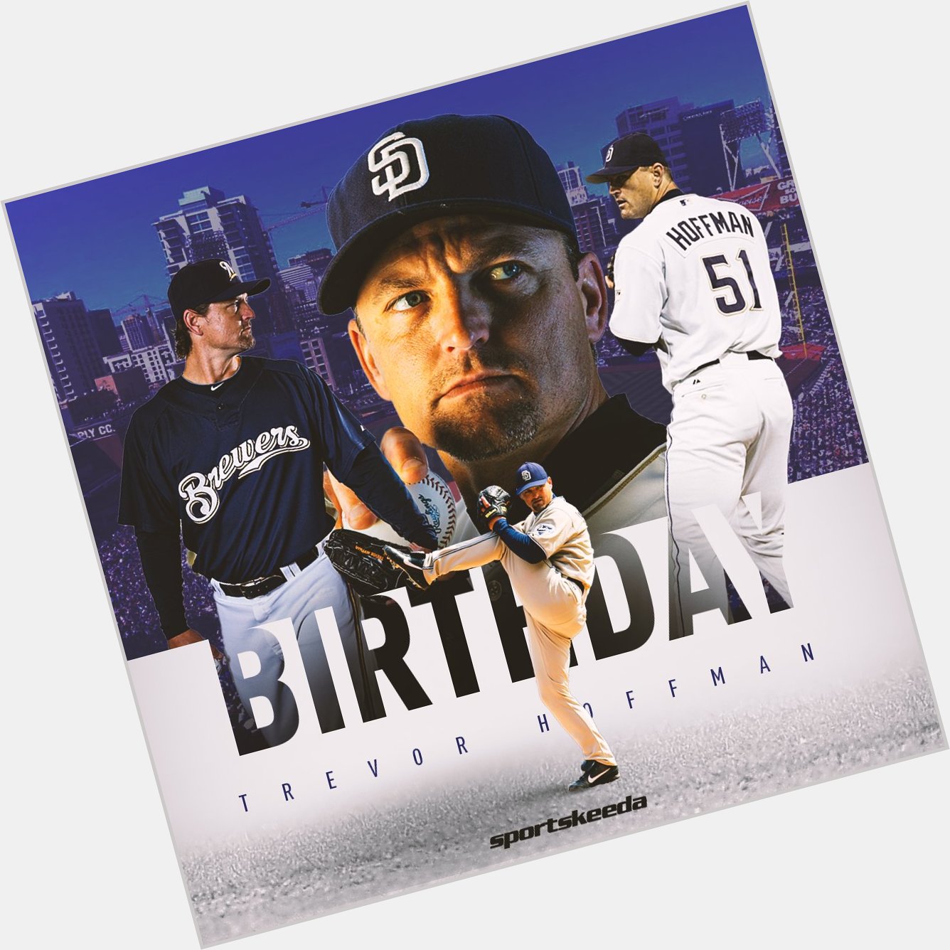 Happy Birthday to former San Diego Padres pitcher Trevor Hoffman     Hall of Famer 7x All-Star 2x Rolaids Relief 