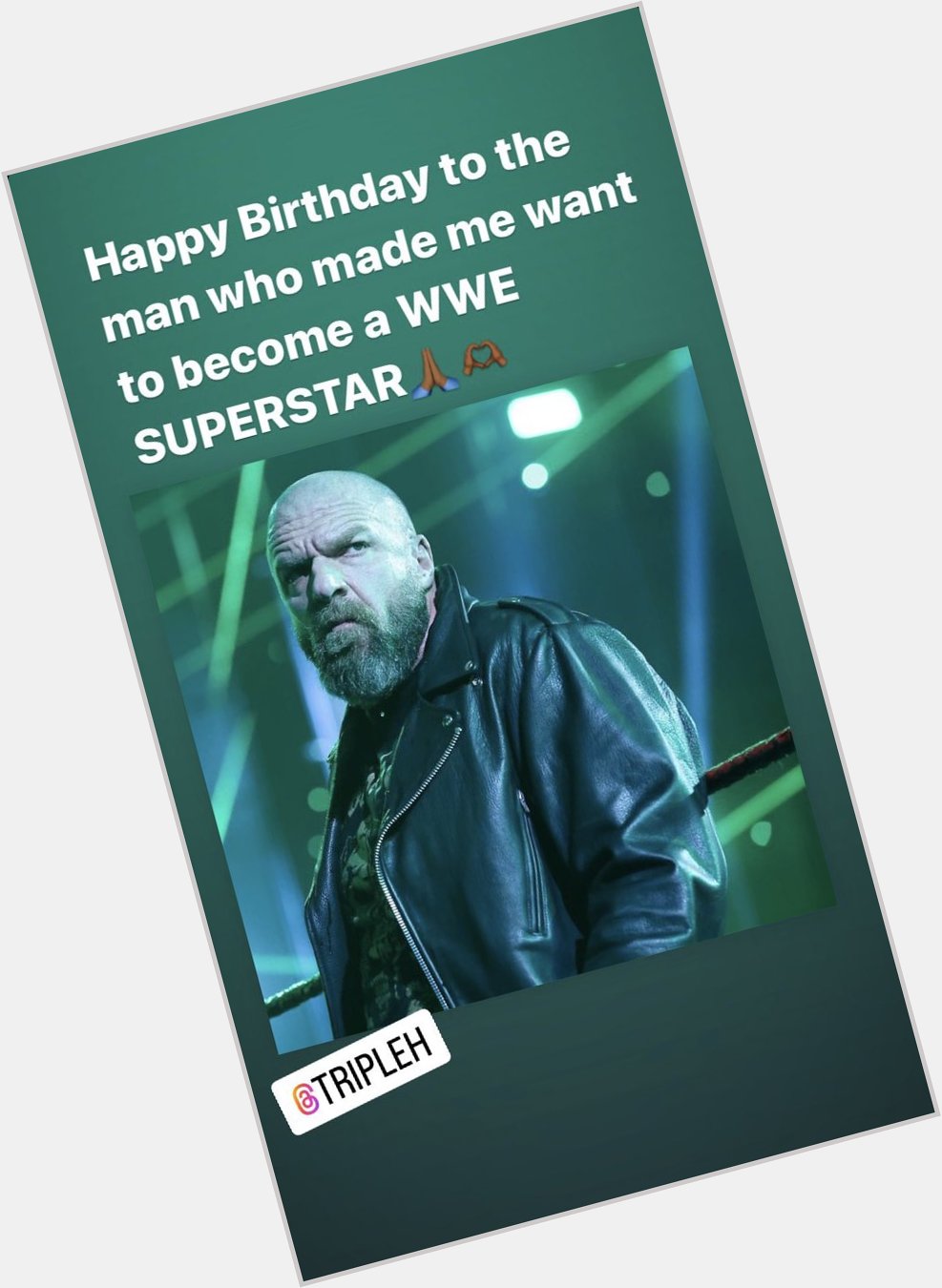 Happy Birthday Triple H! 

My G.O.A.T!!! 