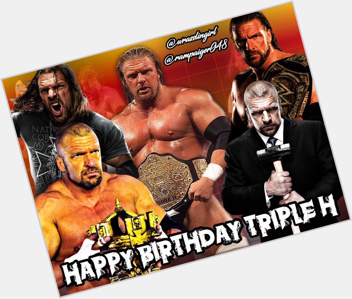 Happy Birthday Triple H! 

Edit made by me 