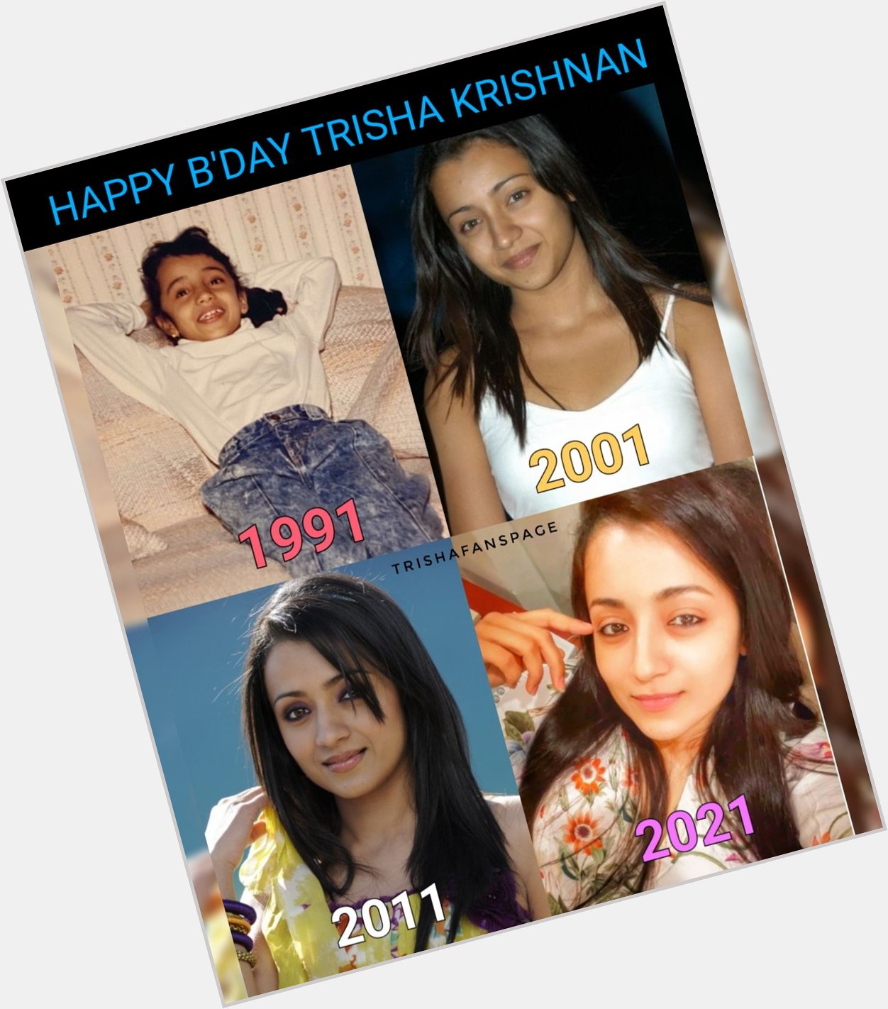 Happy birthday to the Trisha krishnan wishing you all the happiness in life god bless you 