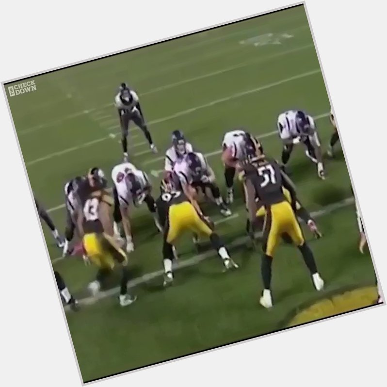 Troy Polamalu was TERRIFYING at the line of scrimmage. 

Happy birthday to the Hall of Famer   