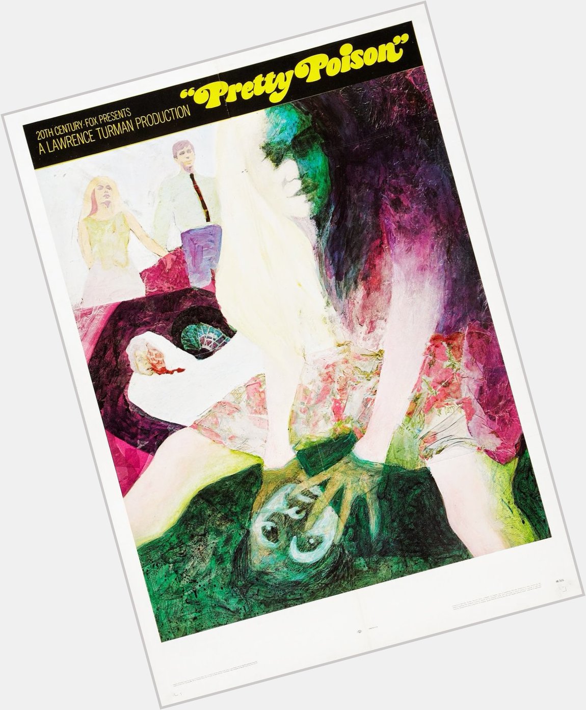 Happy birthday to Tuesday Weld - Teaser poster for the amazing PRETTY POISON - 1968 