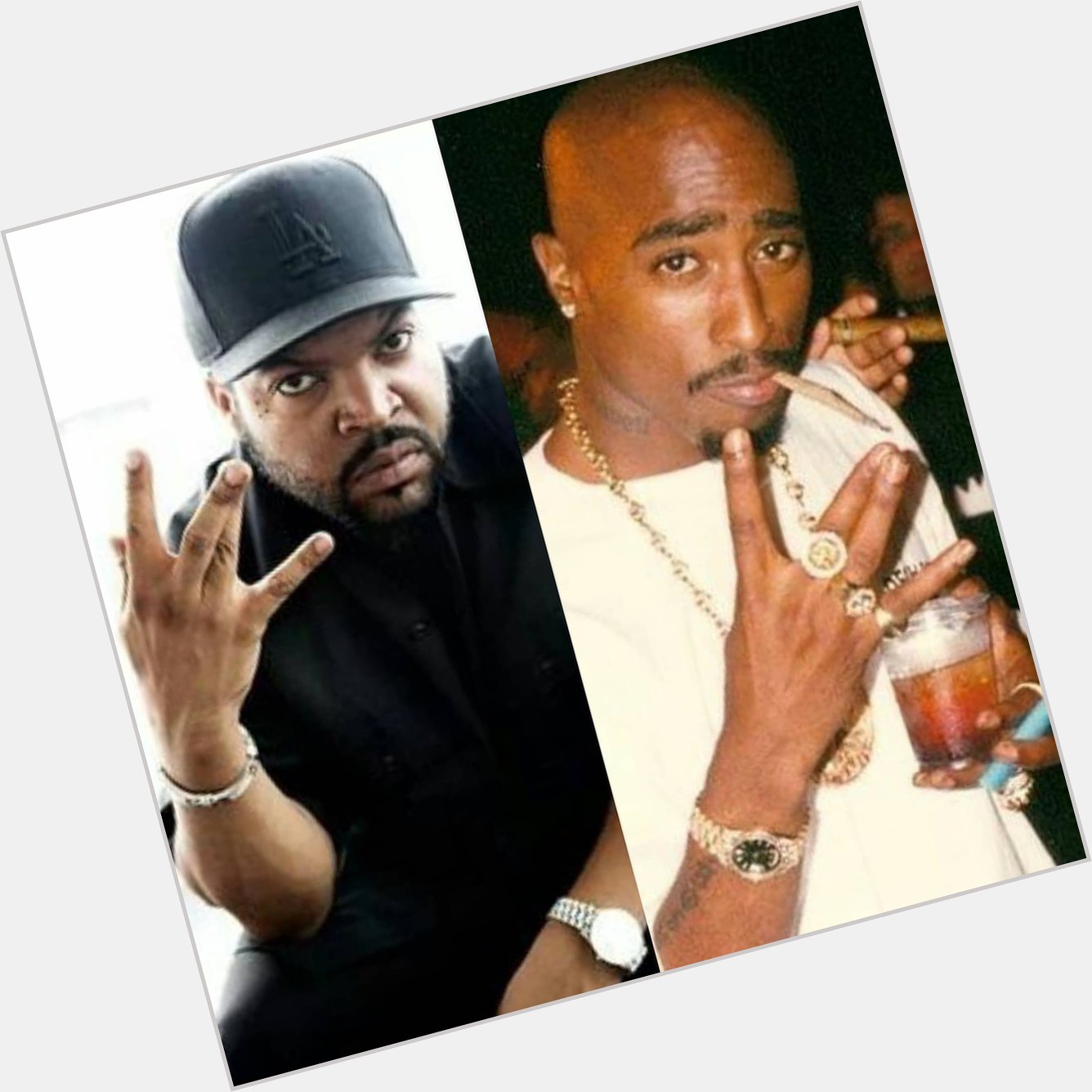 Happy birthday To a reall Legends Tupac Shakur and Ice cube       