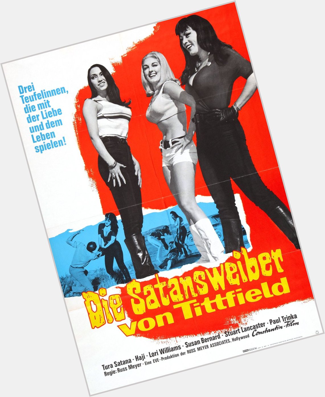 Happy birthday Tura Satana - Russ Meyer\s FASTER, PUSSYCAT! KILL! KILL! - 1965 - German release poster 