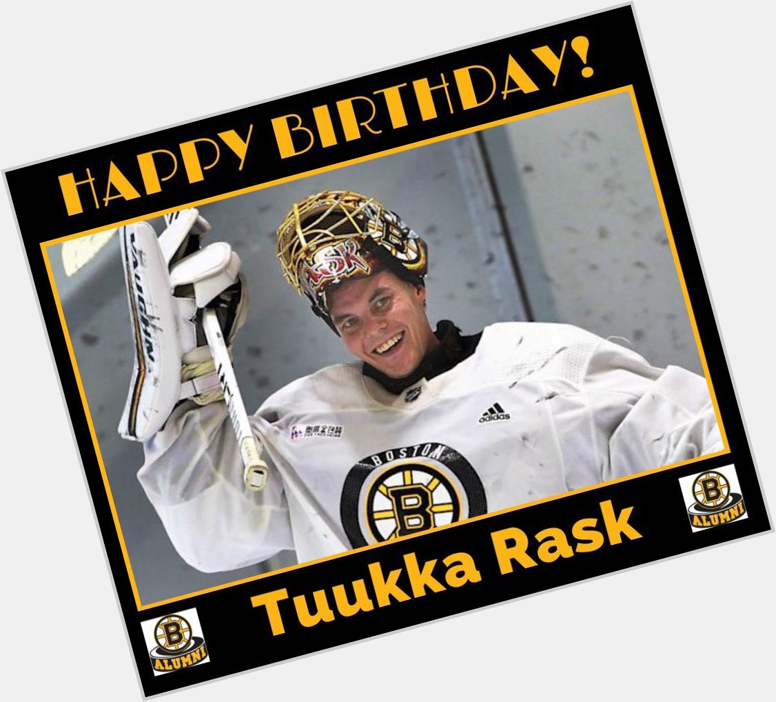 Happy Birthday Tuukka Rask, Born March 10, 1987 in Savonlinna, Finland 
