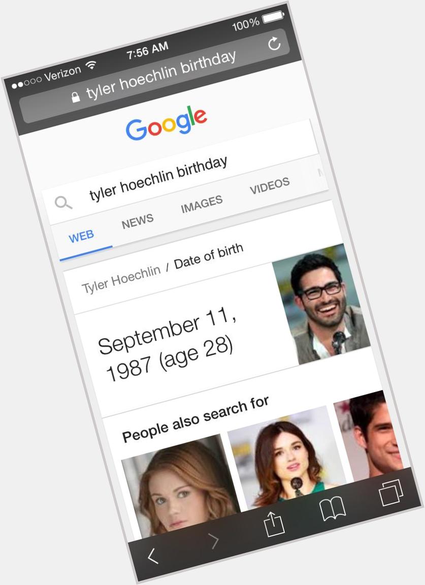 In more lighthearted news, HAPPY BIRTHDAY TYLER HOECHLIN!!! 