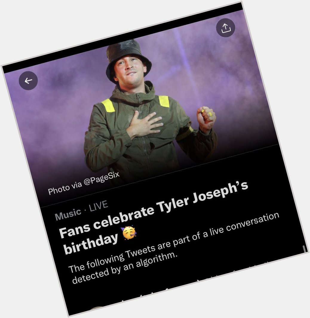 People wishing tyler joseph happy birthday ? not me tho stay safe yall 