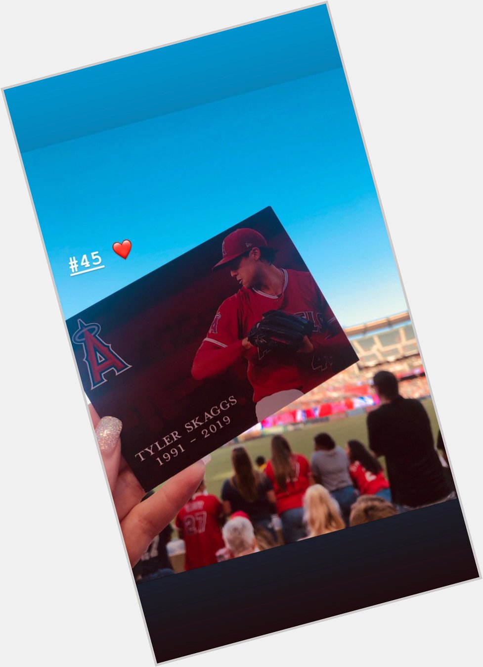Happy birthday the our angel Tyler Skaggs. This win was for you! Our Angel      