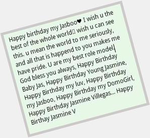 Happy Birthday Love u. God bless u always  Love u Jasboo 