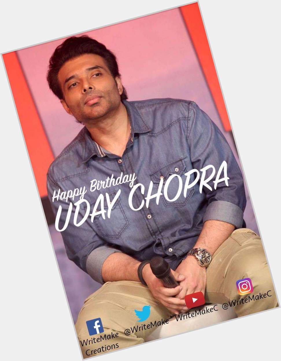We would like to wish Uday Chopra a wonderful Happy Birthday from -    