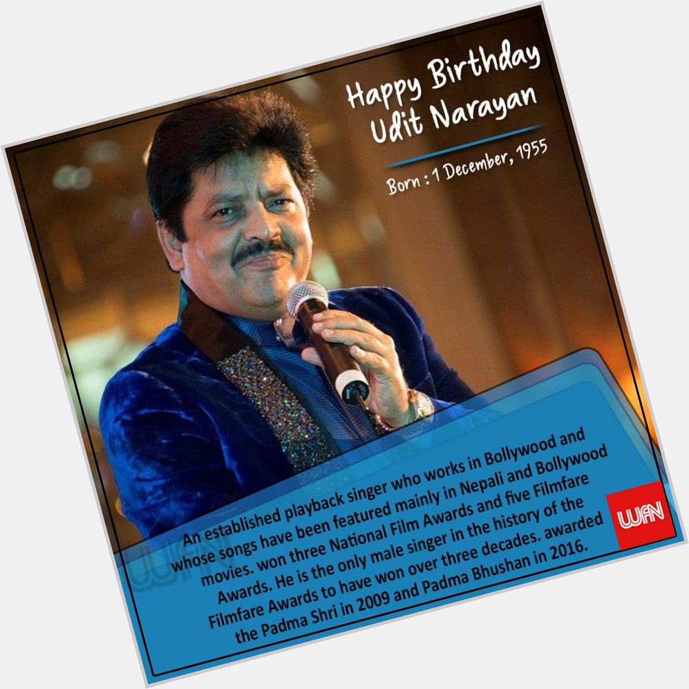 Wish you a very happy birthday Udit Narayan  