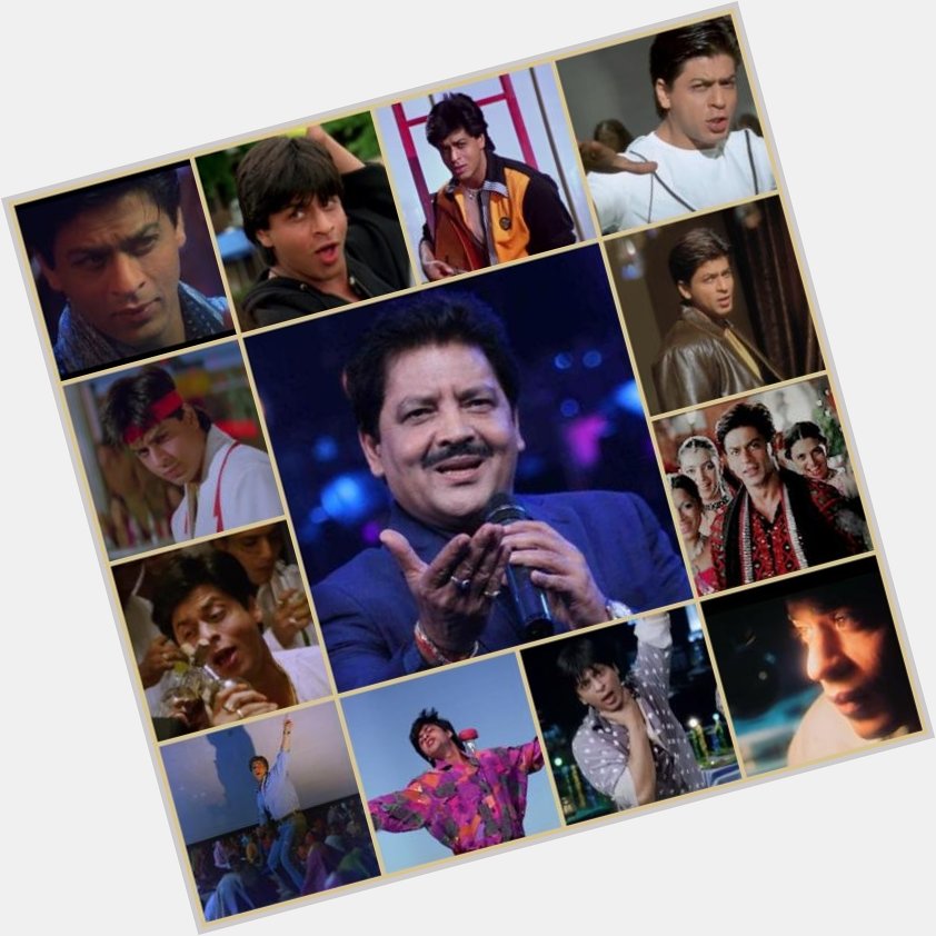 Very happy birthday Mr. Udit narayan, shahrukh Khan career many iconic song for your voice  