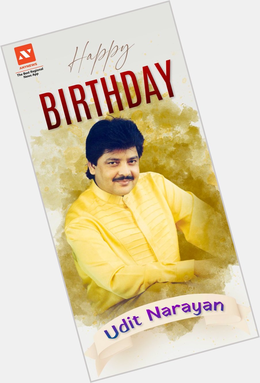 AnyNews wishes Udit Narayan Happy Birthday.    