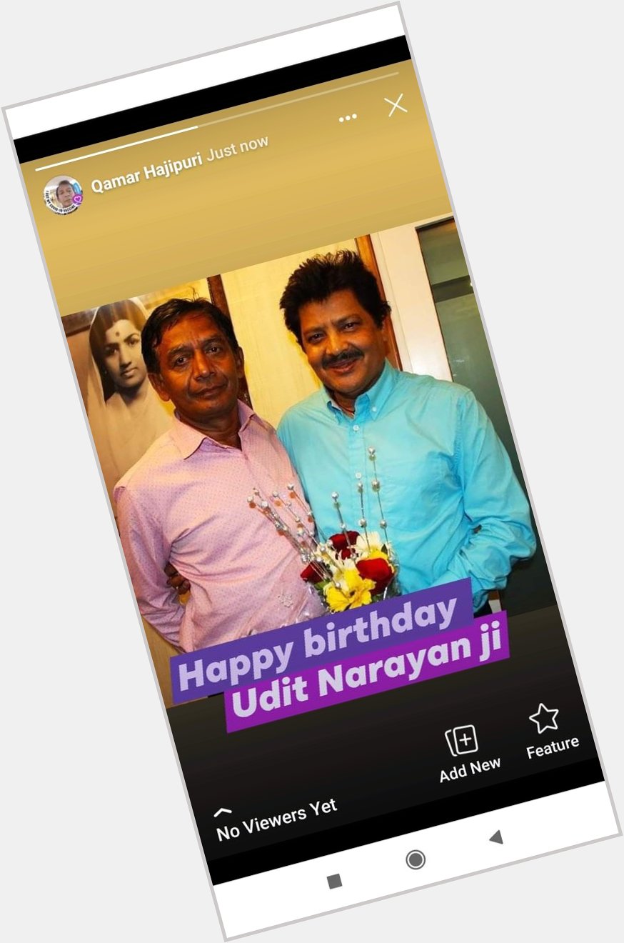 Happy birthday Mr Udit Narayan great singer of India. 