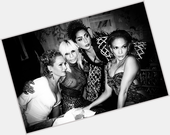 Uma Thurman, Donatella Versace, Lady Gaga and Jennifer Lopez at the 2014 Met Gala. Happy Birthday Donatella! 