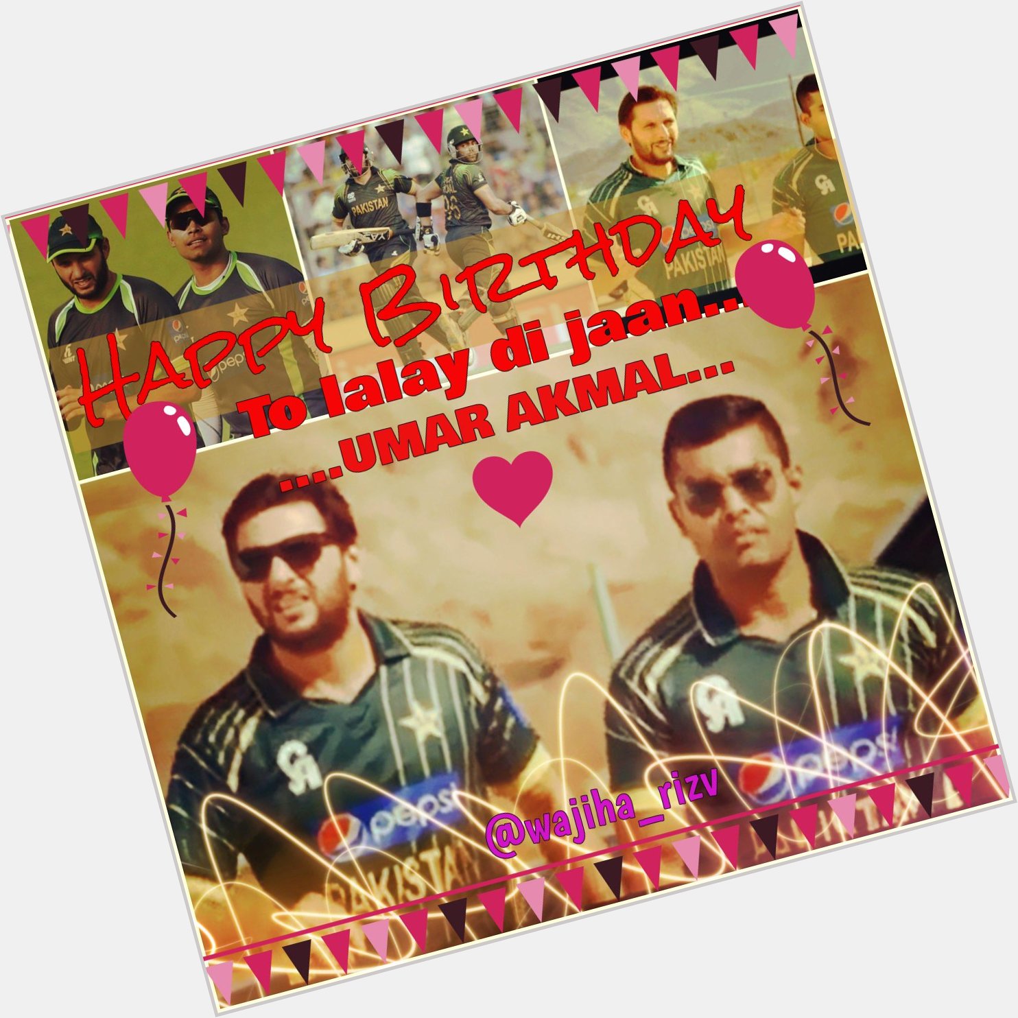 Happy Birthday Umar Akmal May You have many more & May all your wishes come true.. 