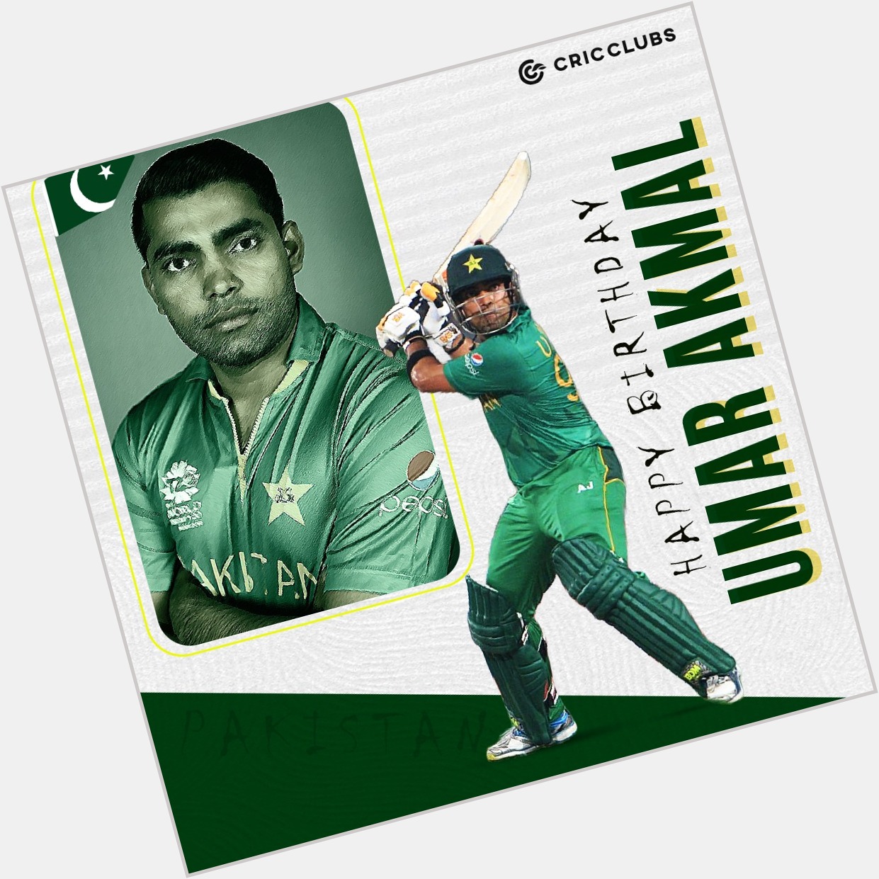   221 International Matches 5887 Runs 139 WK Catches
Wishing Pakistan Batman Umar Akmal a very Happy Birthday 