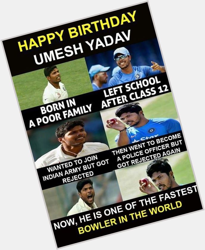 Happy Birthday Umesh Yadav  