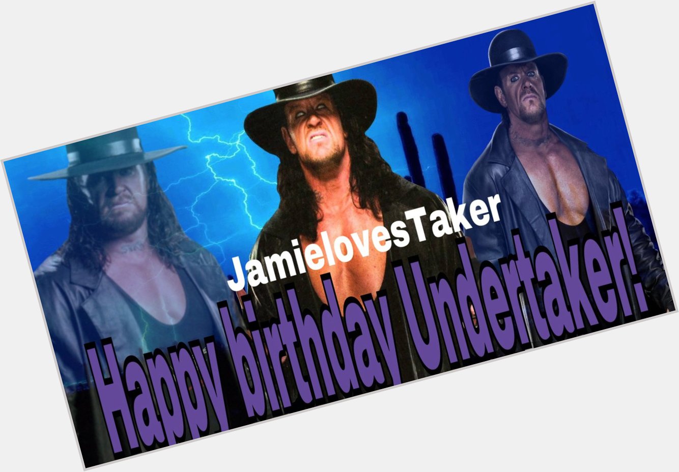 Happy birthday Undertaker!  