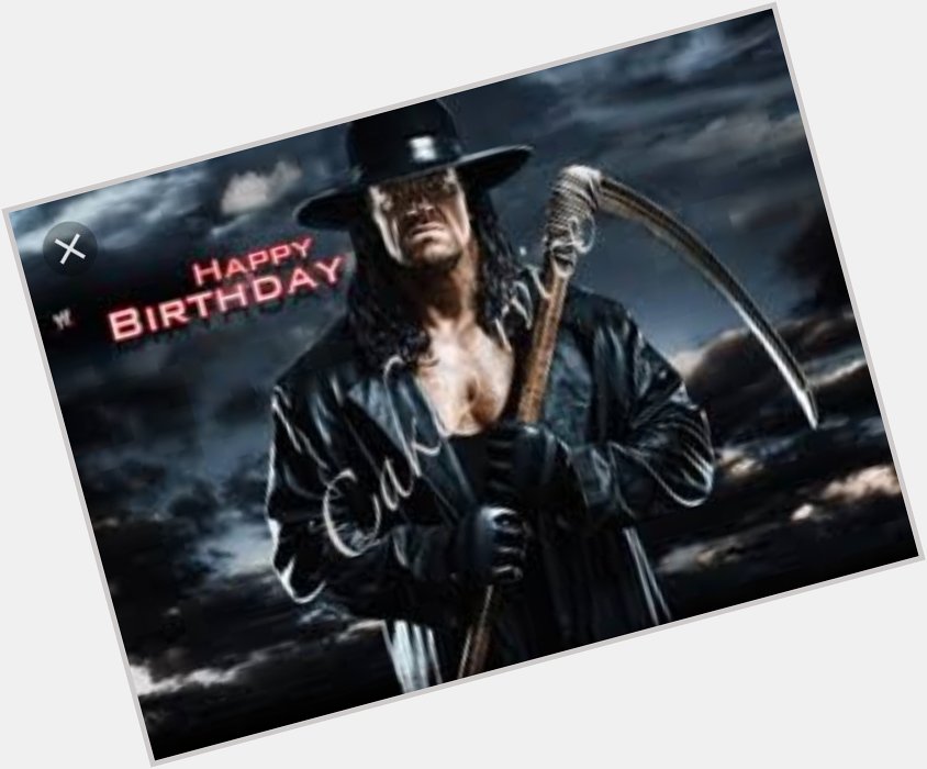 Today Undertaker Birthday Real name Mark William Calaway Wish you very very happy birthday. 