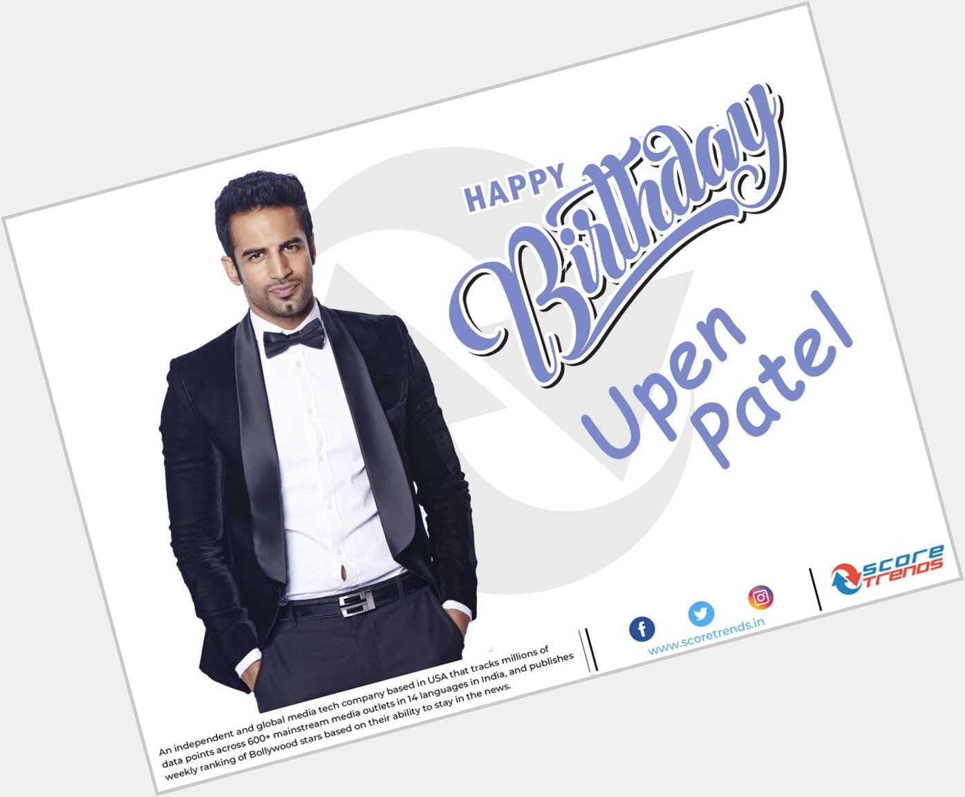 Score Trends wishes Upen Patel a Happy Birthday!! 
