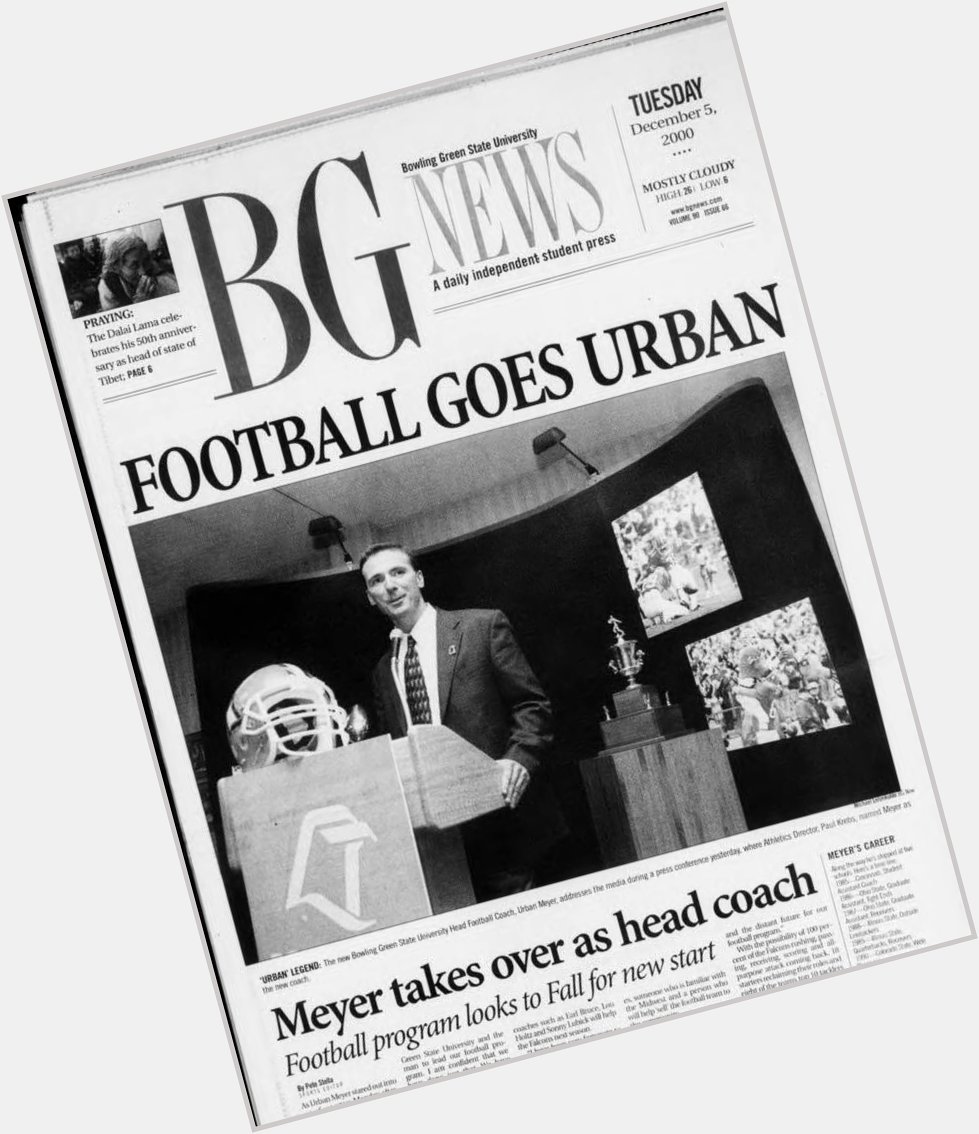 Happy Birthday to former football coach Urban Meyer  ~  
