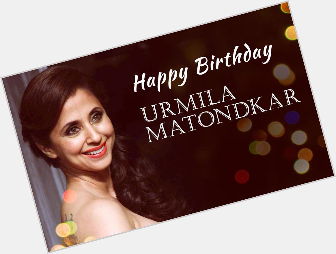 Here\s wishing a very Happy Birthday to Urmila Matondkar!

Tell us your favourite movie of her. 