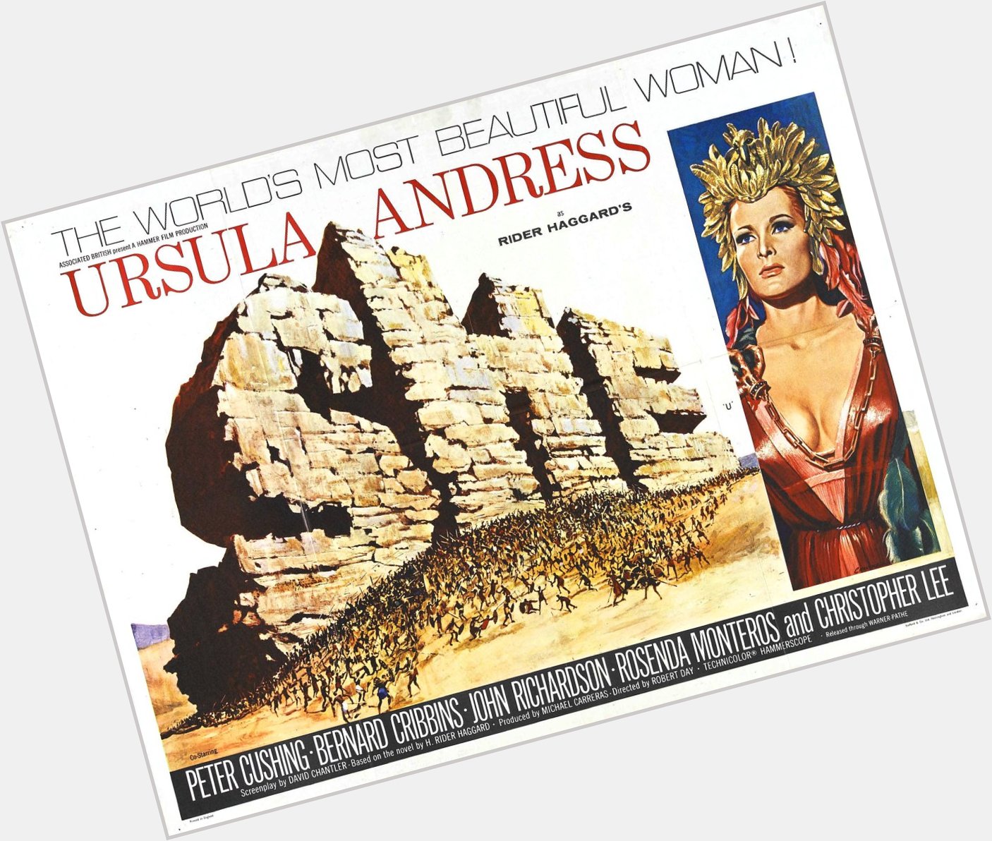 Happy Birthday to our favorite Swiss Miss - Ursula Andress - SHE - 1965 