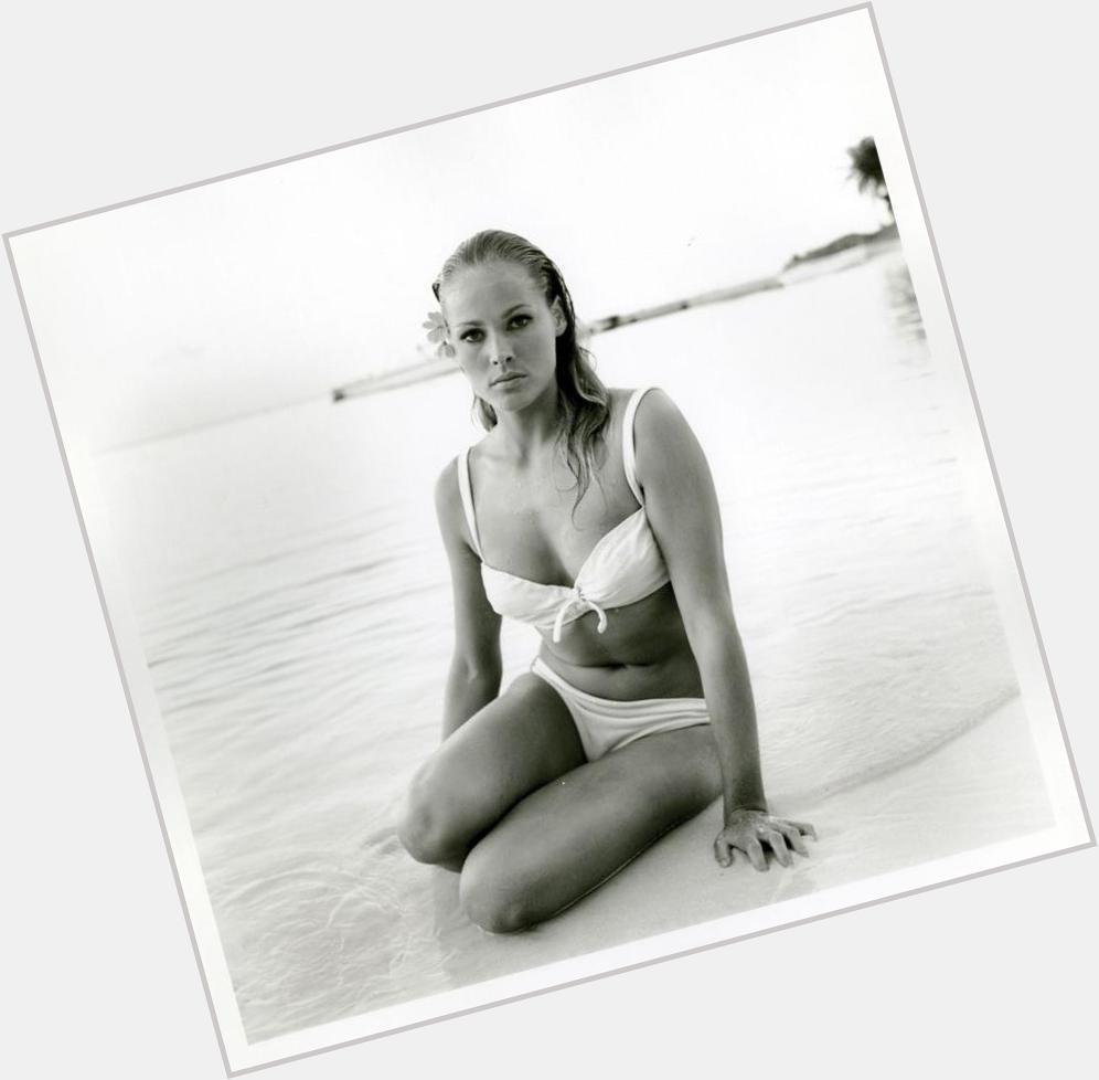 Ursula Andress (Happy Birthday) photographed by Bunny Yeager. 
