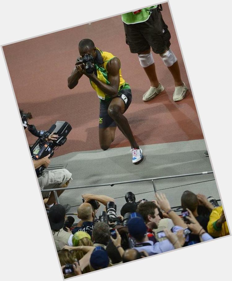 Happy 28th Birthday to todays über-fast celebrity w/an über-cool camera: Olympic sprinting gold medalist USAIN BOLT 