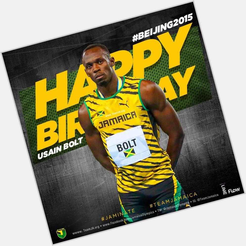 Happy 29th Birthday to Usain Bolt (     