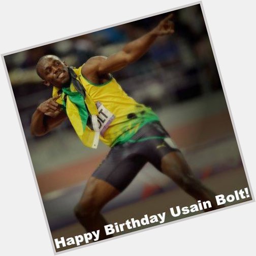 We are wishing Olympian Usain Bolt HAPPY BIRTHDAY today!      