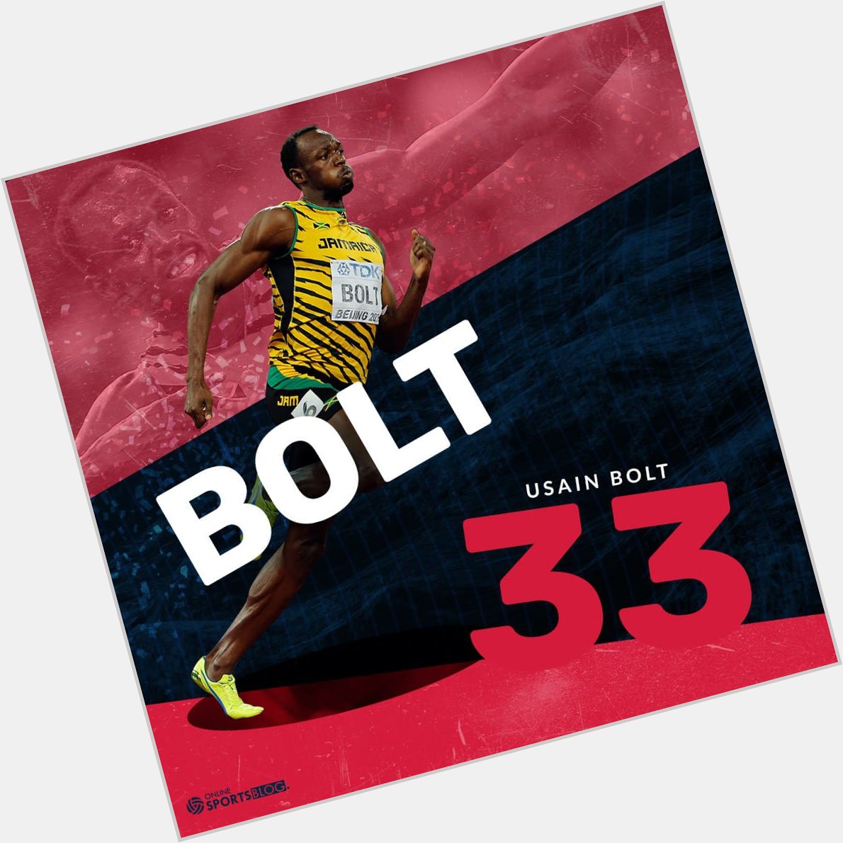  Happy 33rd Birthday to the fastest man in the world, Usain Bolt!  