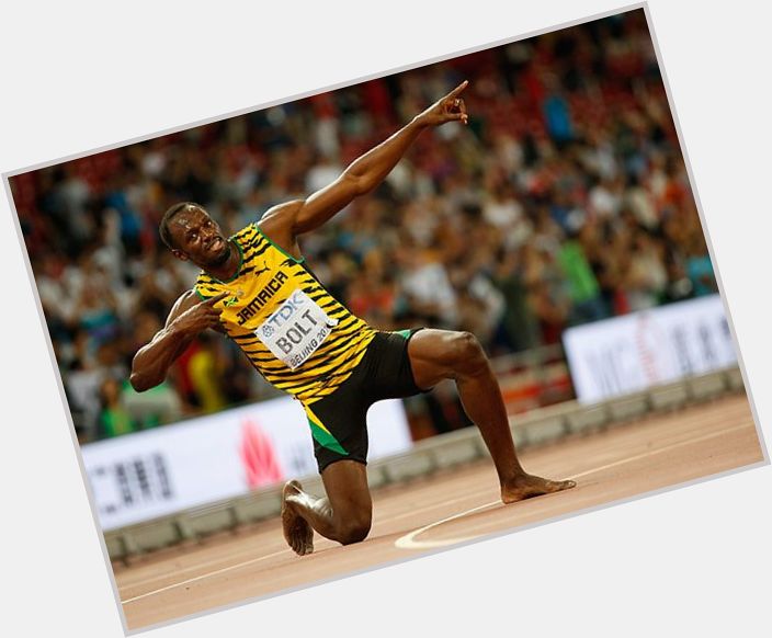Happy birthday to the fastest man ever Usain Bolt big up. 