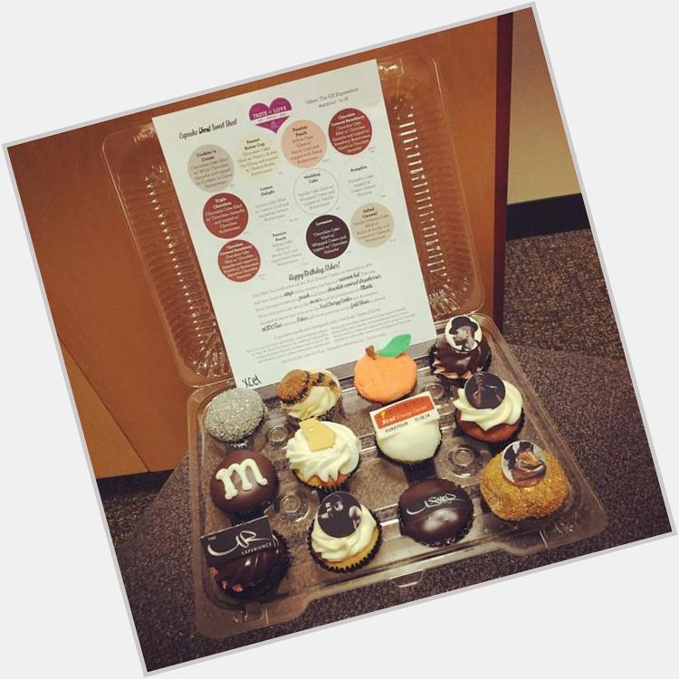 Happy Birthday We sent these awesome cupcakes to local media to celebrate + get excited for his Nov. 18 show! 
