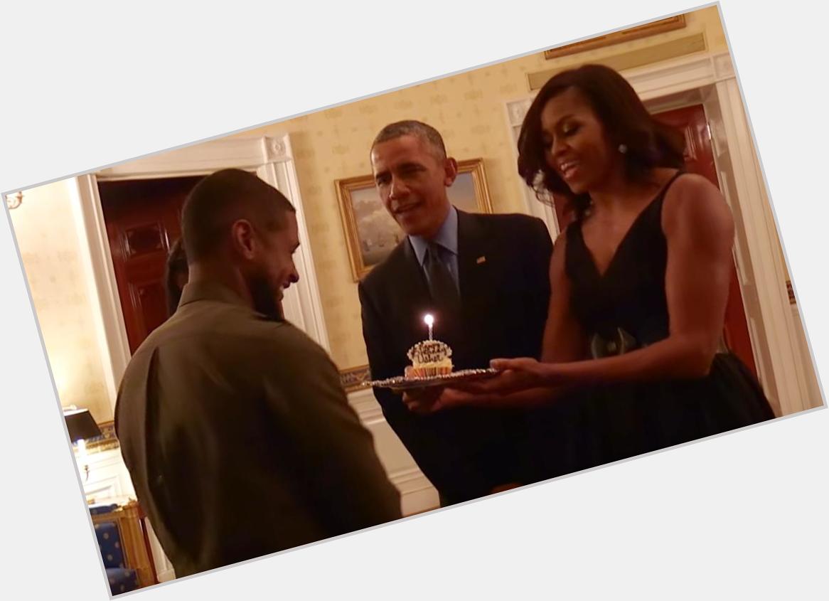 Watch BarackObama and MichelleObama sing \"Happy Birthday\" to Usher:  