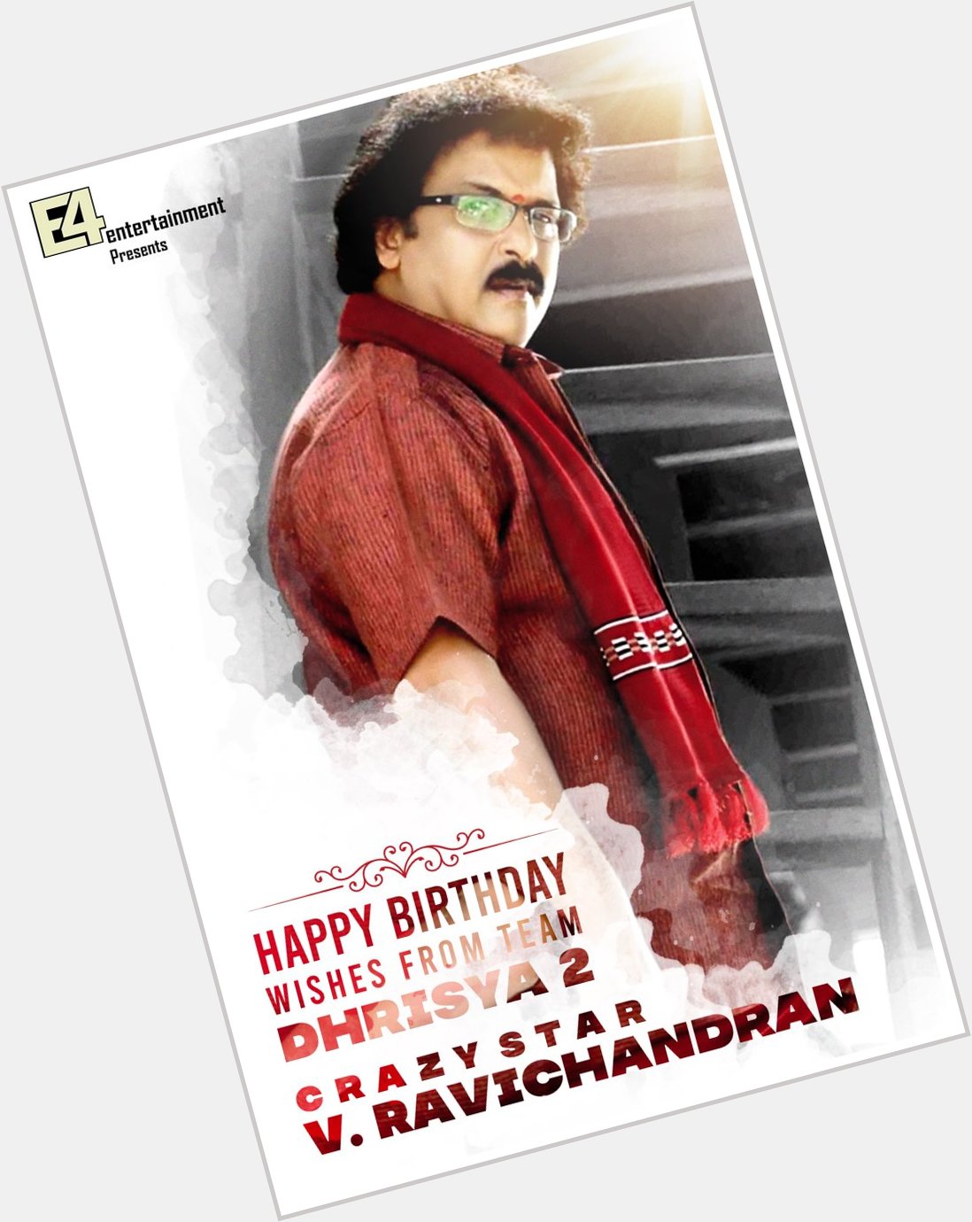 Happy Birthday to Crazy Star V. Ravichandran Wishes from team  