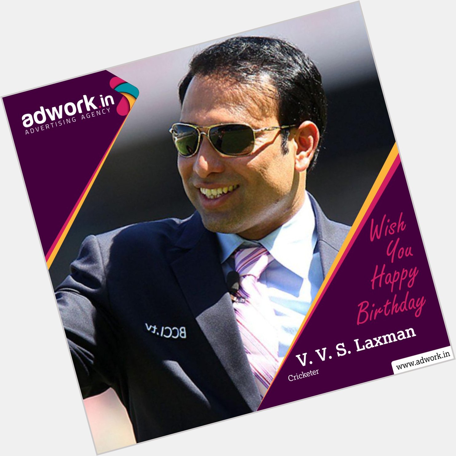 Wish you happy birthday V. V. S. Laxman,  Visit on 
